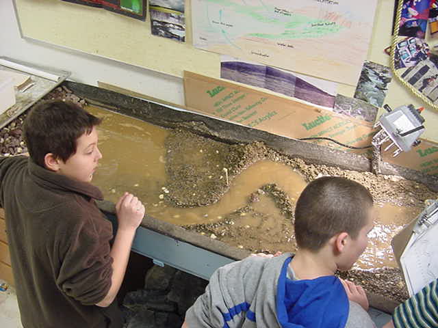 Click on me to see more pictures from the rock/erosion lab!!